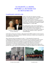 Sa majesté, la reine, honore la jeunesse Sai au Royaume-Uni - Radio Sai Global Harmony