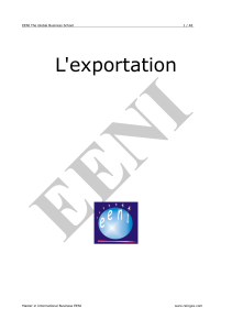 Commerce international Exportation 