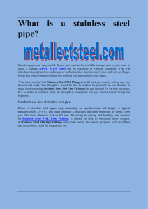 What is a stainless steel pipe-converted