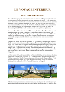 LE VOYAGE INTERIEUR - DR. G. VIKRAM PRABHU