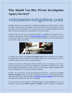 Why Should You Hire Private Investigation Agency Services-converted
