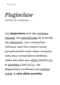 Plagioclase — Wikipédia
