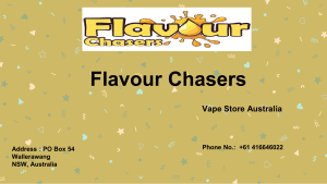 E Liquid Flavour Concentrates Flavour Chasers