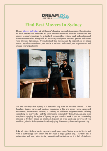Find Best Movers In Sydney