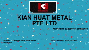 Mild Steel Supplier Singapore KIAN HUAT METAL PTE LTD