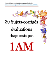 1AM- 30-sujets-corriges-evaluations diagnostique -1am