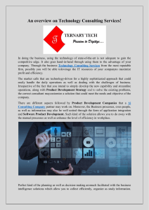 An overview on Technology Consulting Services!