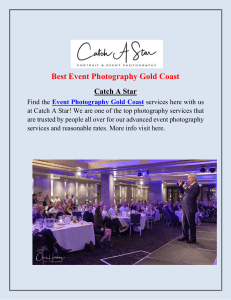 Event Photography Gold Coast