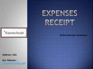 Receipt Generator by Expenses receipt