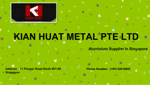Metal Fabrication Singapore by KIAN HUAT METAL PTE LTD