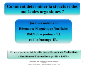 RMN-molecules organiques
