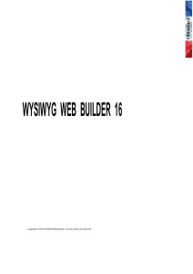 Manuel Wysiwyg Web Builder 16 FR
