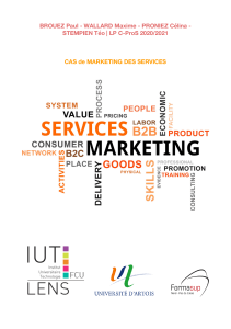 CAS Marketing des services