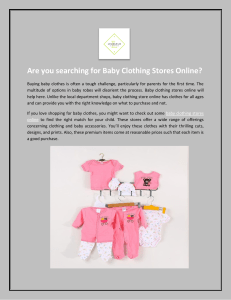 Are you searching for Baby Clothing Stores Online?