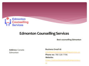 CBT counselling by Edmonton Counselling Servcies