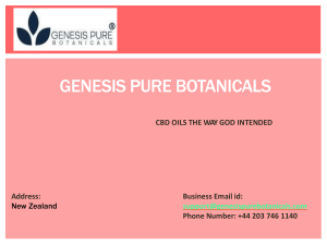 Cannabis Oil New Zealand by Genesis Pure Botanicals