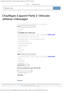 Chauffages d appoint Partie 2 Véhicules utilitaires Volkswagen - PDF Free Downl