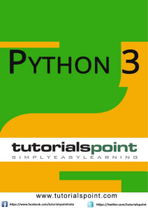 python3 tutorial