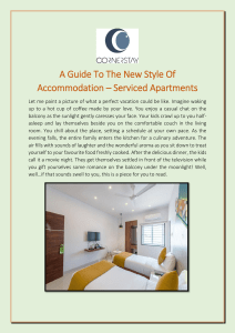 A Guide To The New Style Of Accommodation – Serviced Apartments