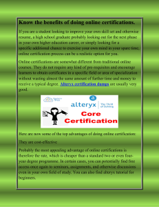 Know the benefits of doing online certifications-converted