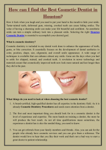 How can I find the Best Cosmetic Dentist in Houston