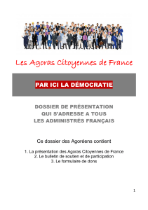 2020-06 - Dossier de présentation des Agoras Citoyennes de France