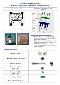 1ere Mariotte Fabrication module pression Arduino