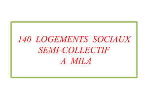 140  LOGEMENTS  SOCIAUX  SEMI-COLLECTIF