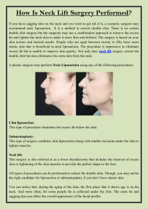 How Is Neck Lift Surgery Performed