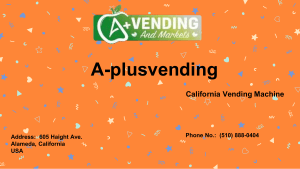 Oakland Vending Machine Solutions by A-plusvending