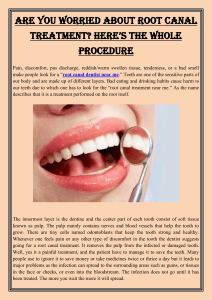 Are You Worried About Root Canal Treatment Here’s the Whole Procedure