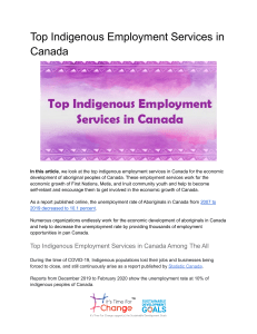 Top Indigenous Employment Services in Canada-ITFC