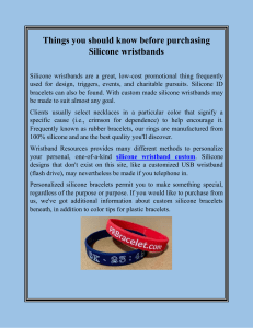 Things you should know before purchasing Silicone wristbands