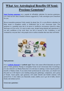 What Are Astrological Benefits Of Semi-Precious Gemstone