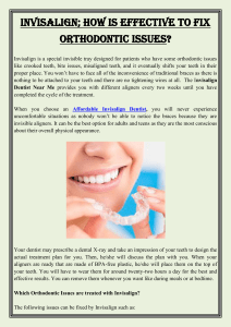 Invisalign How is Effective To Fix Orthodontic Issues