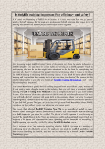 Is forklift training Important For efficiency and safety