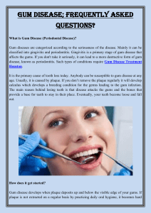 Gum Disease  Frequently Asked Questions