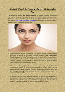 Aesthetic Trends In Cosmetic Surgery To Look Out For