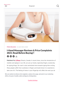 i-Hand Massager Scam Alert – Dont Buy Before Read!