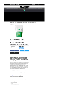 Medigreens CBD Gummies: [100% Pure CBD] LIMITED SUPPLIES !!
