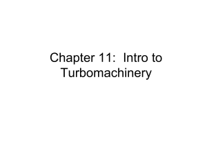 Chapter 11 Intro to Turbomachinery