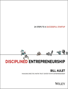 Disciplined entrepreneurship  24 steps to a successful startup ( PDFDrive )