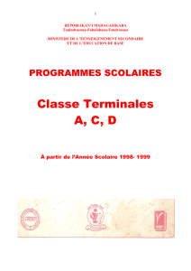 ProgrammeScolaire Terminale