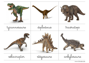 nomenclature des dinosaures