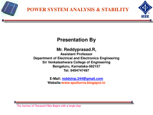 Power systems Stabilty and its imprivements