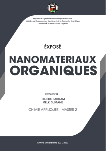 nanomateriaux organiques 