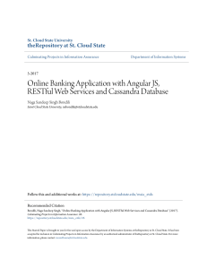Online Banking Application with Angular JS RESTful Web Services