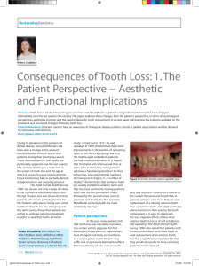 tooth loss consequences 1
