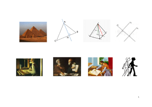 Thalès de Milet- travail sur le vocabulaire de la géométrie