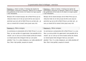 CE 2 grammaire rédaction - exercice règle du dialogue Petit Prince